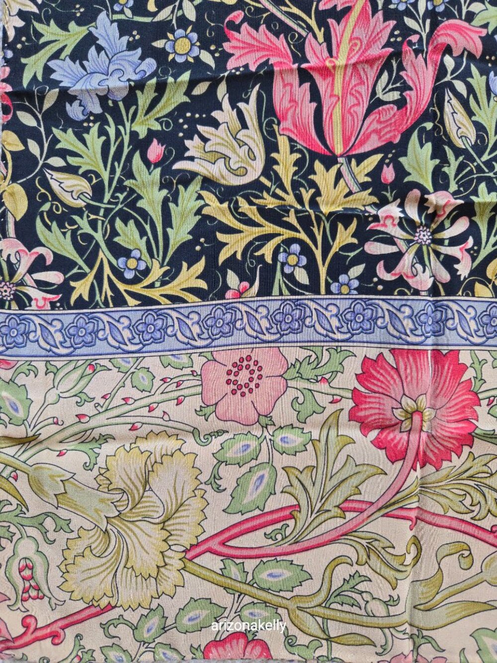 NWT The Met Silk Oblong Scarf William Morris - Picture 11 of 16